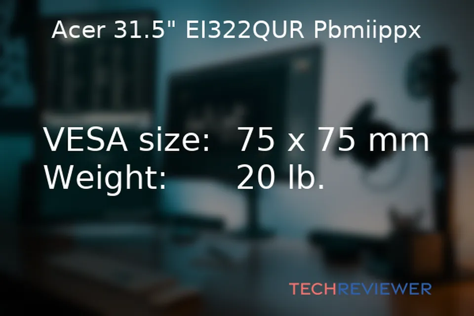 Monitor Mounts & Stands for Acer's 31.5" EI322QUR Pbmiippx