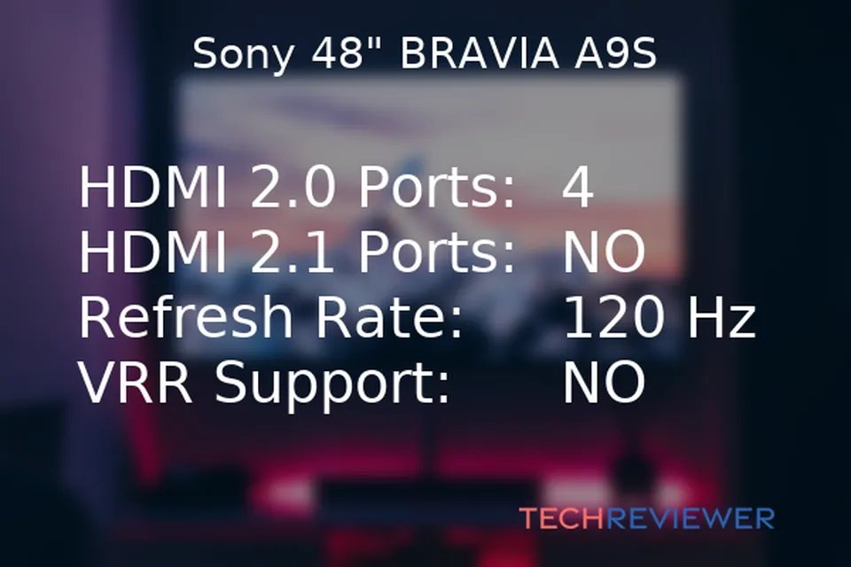 HDMI Capabilities of the Sony 48" BRAVIA A9S TV TechReviewer