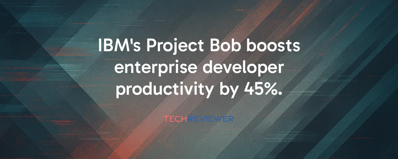 IBM's Project Bob boosts enterprise developer productivity by 45%.