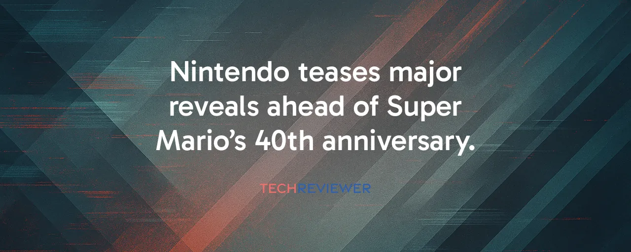 Nintendo teases major reveals ahead of Super Mario’s 40th anniversary.