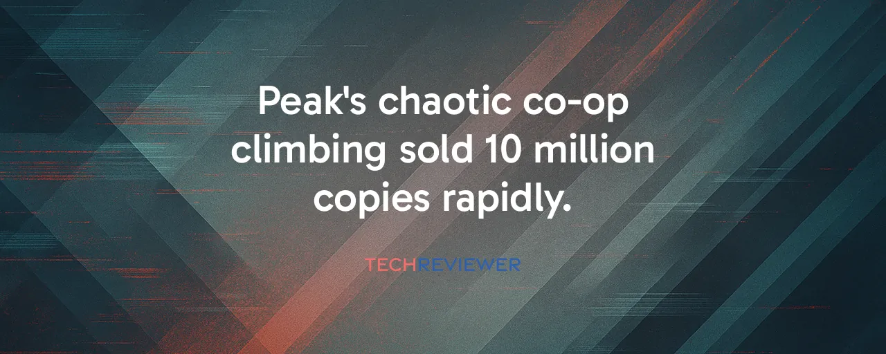 Peak's chaotic co-op climbing sold 10 million copies rapidly.