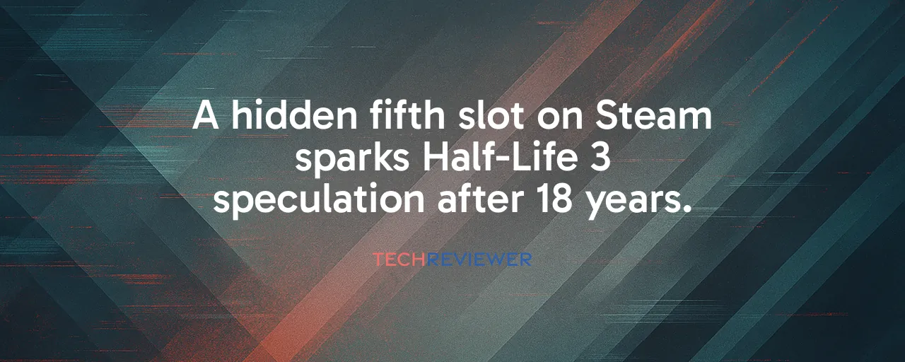 A hidden fifth slot on Steam sparks Half-Life 3 speculation after 18 years.