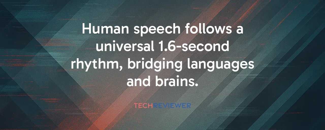Human speech follows a universal 1.6-second rhythm, bridging languages and brains.