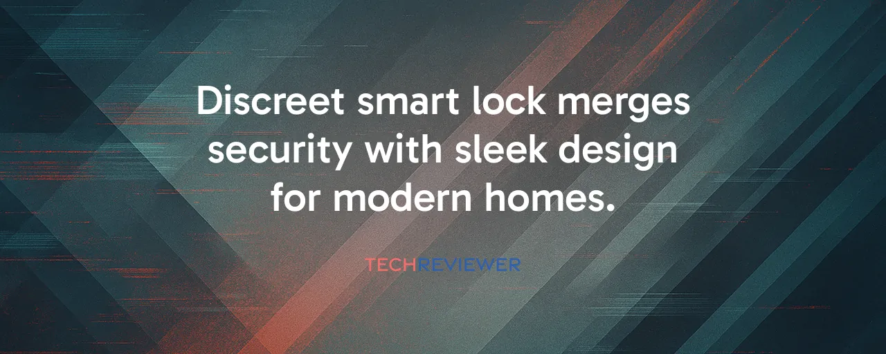 Discreet smart lock merges security with sleek design for modern homes.