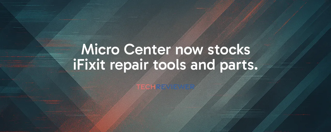 Micro Center now stocks iFixit repair tools and parts.