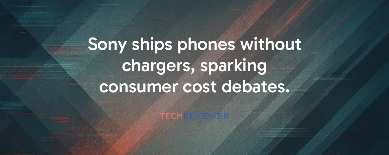 Sony ships phones without chargers, sparking consumer cost debates.