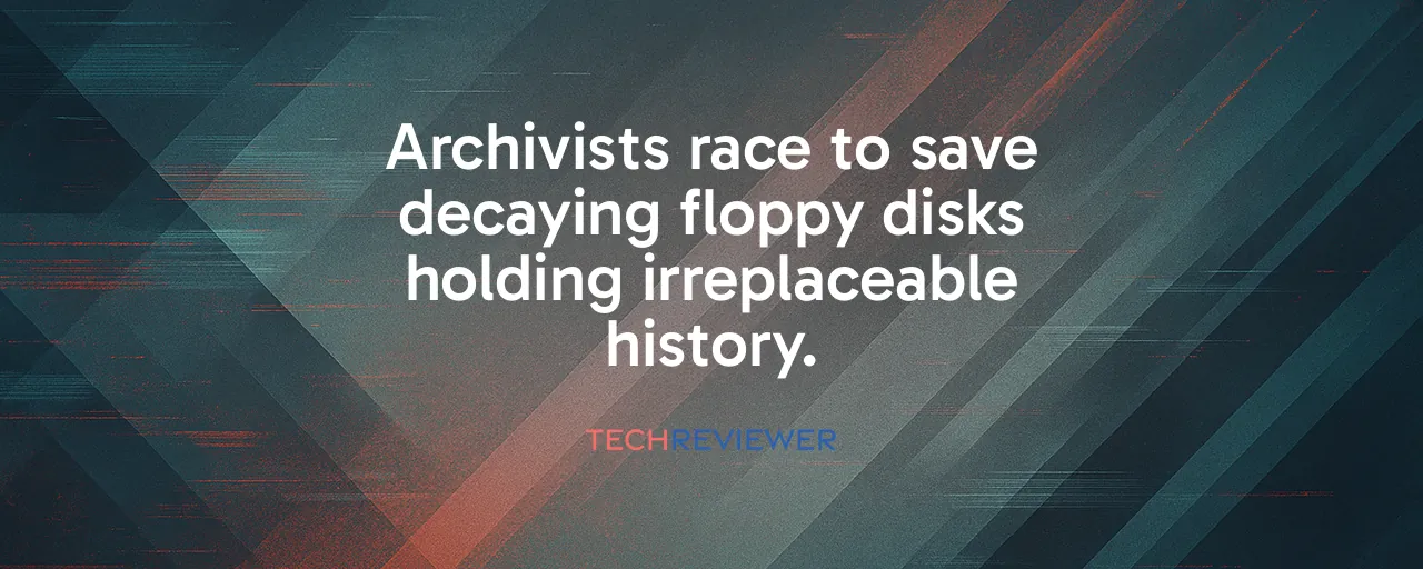 Archivists race to save decaying floppy disks holding irreplaceable history.